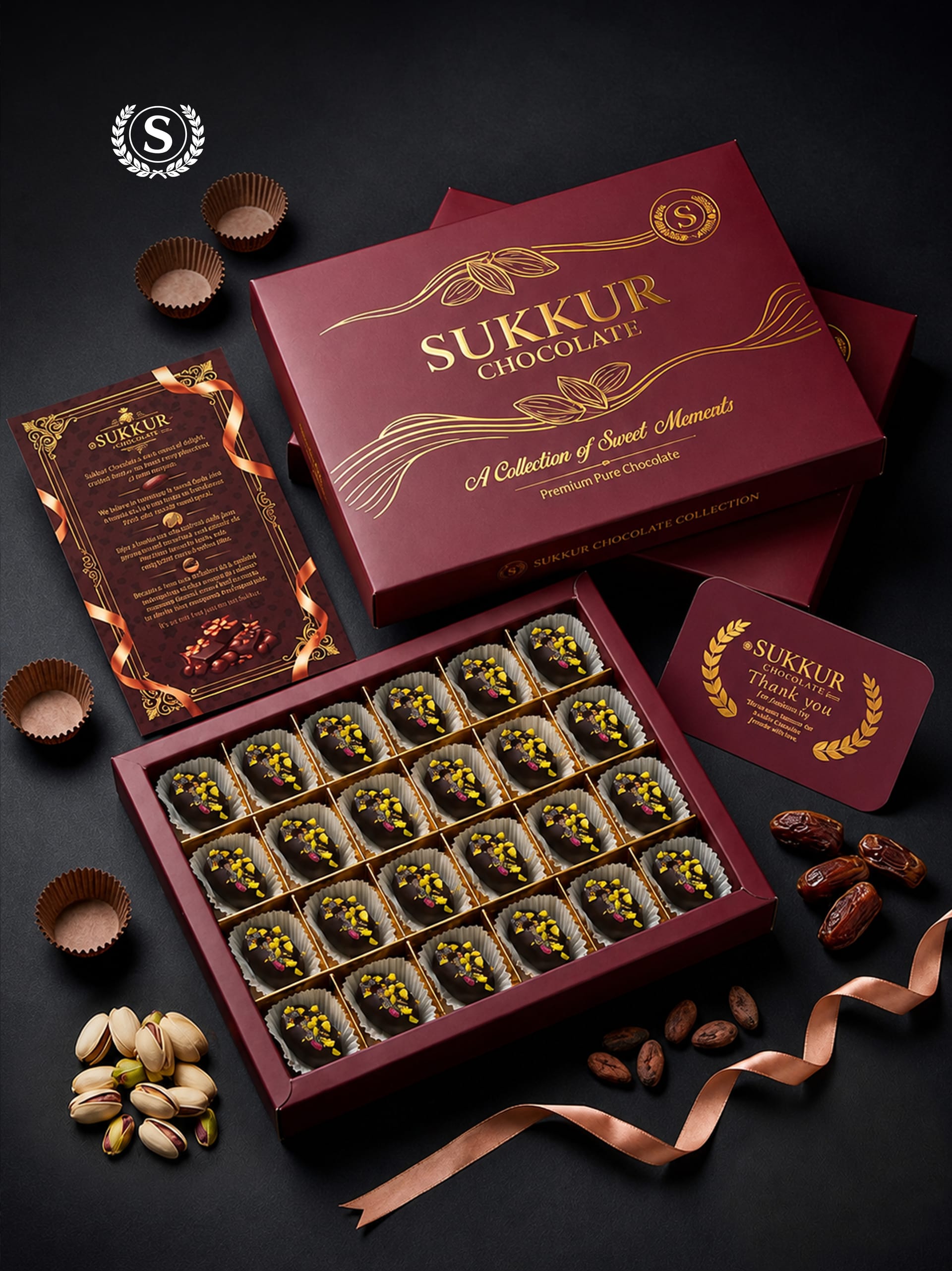 Premium Dark Chocolate Pistachio Dates view 4