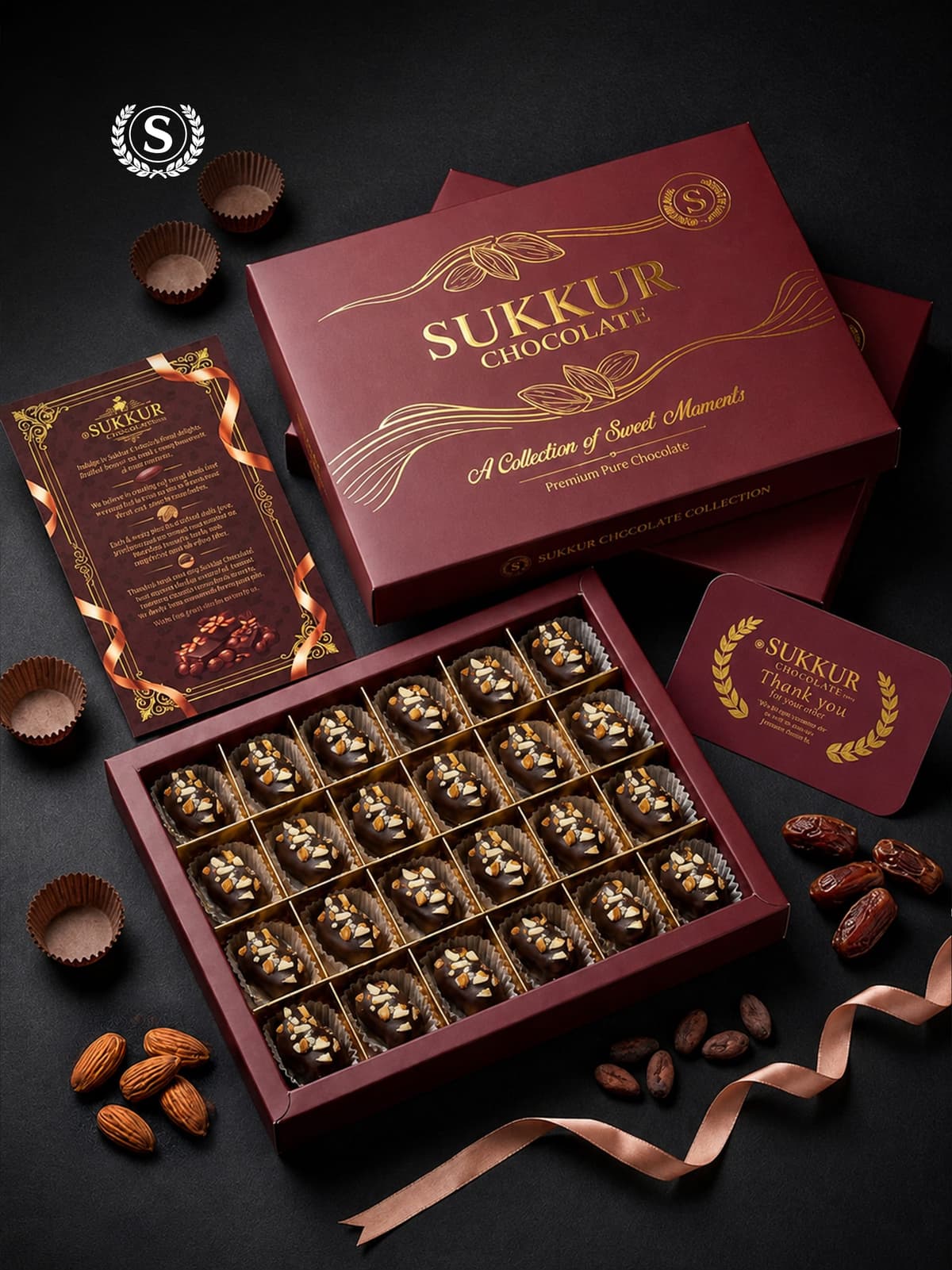 Premium Dark Chocolate Almond Dates - view 4