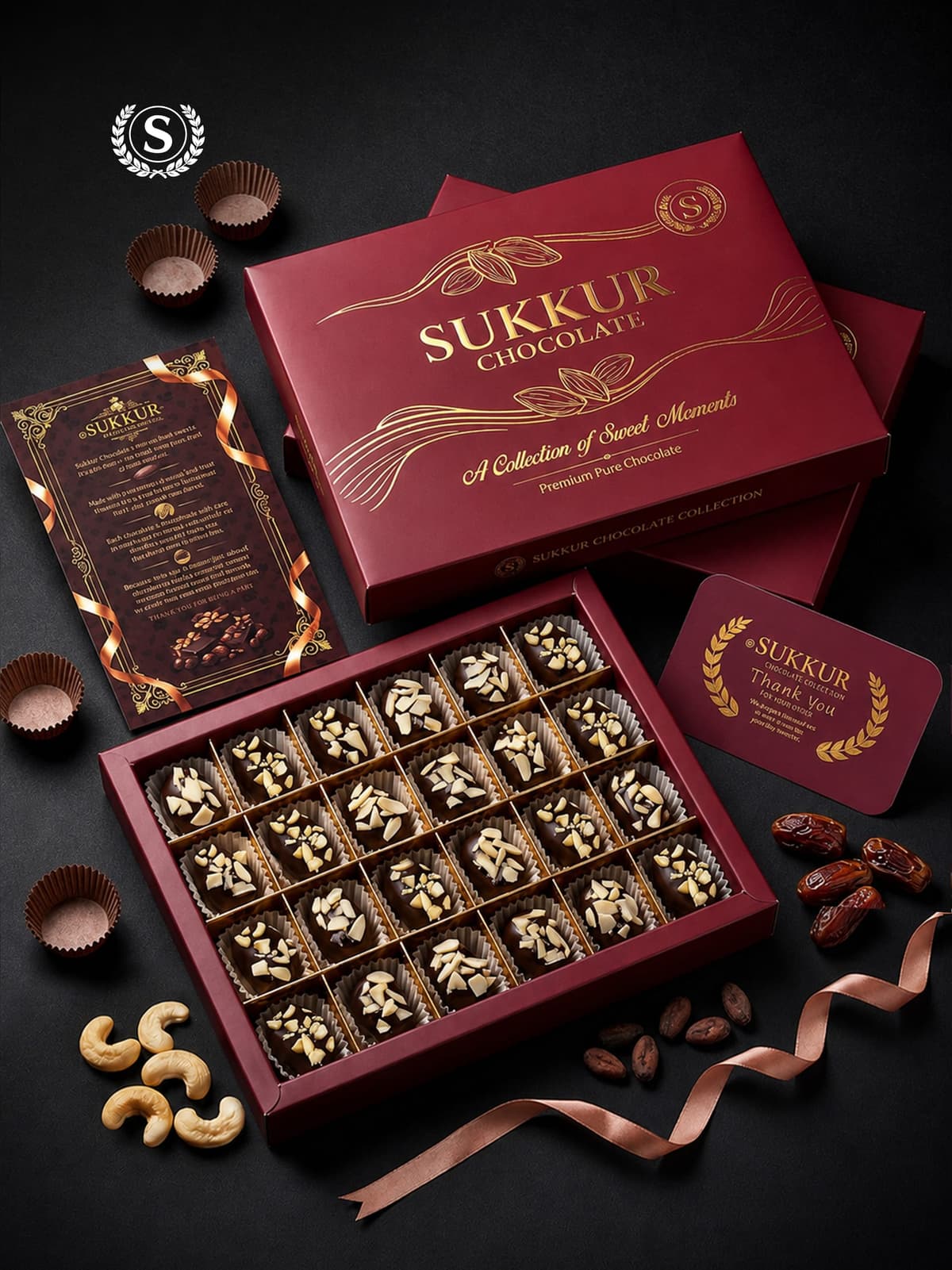 Premium Dark Chocolate Cashew Dates - view 4